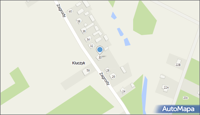 Kopki, Zagrody, 30, mapa Kopki