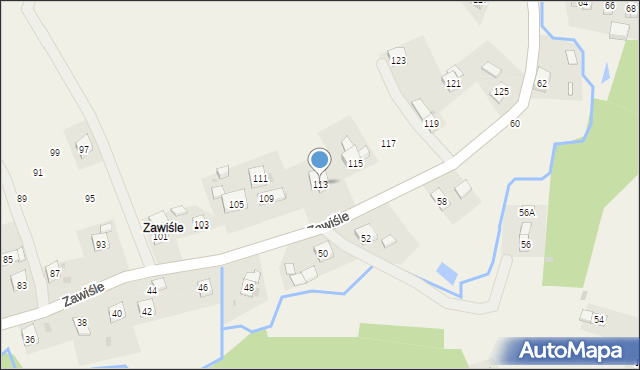 Korczyna, Zawiśle, 113, mapa Korczyna