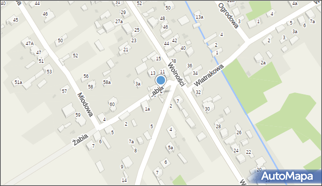 Kościelec, Żabia, 1, mapa Kościelec