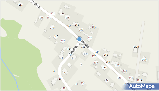 Koszyce Małe, Zakątna, 1, mapa Koszyce Małe