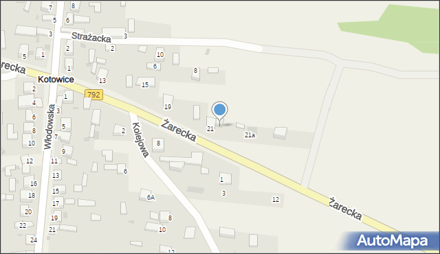 Kotowice, Żarecka, 23, mapa Kotowice