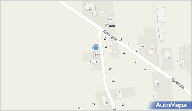 Koziegłówki, Zawagą, 13, mapa Koziegłówki