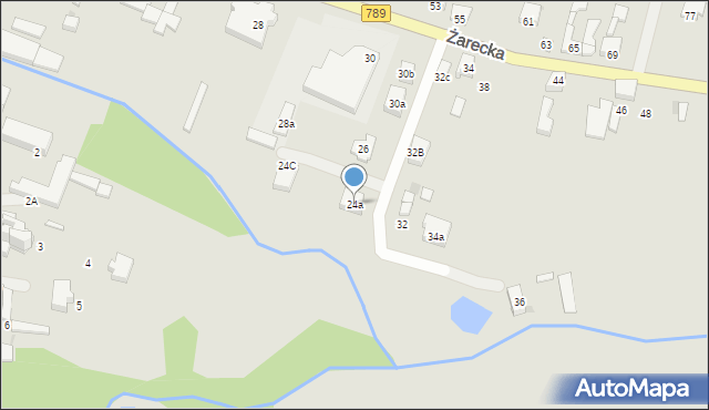 Koziegłowy, Żarecka, 24a, mapa Koziegłowy