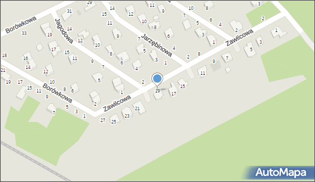 Kozienice, Zawilcowa, 19, mapa Kozienice