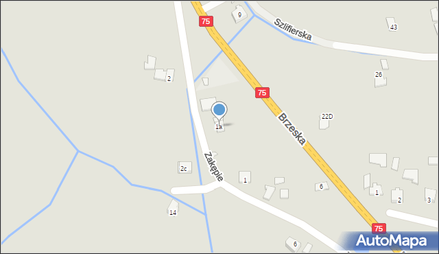 Kraków, Zakępie, 1a, mapa Krakowa