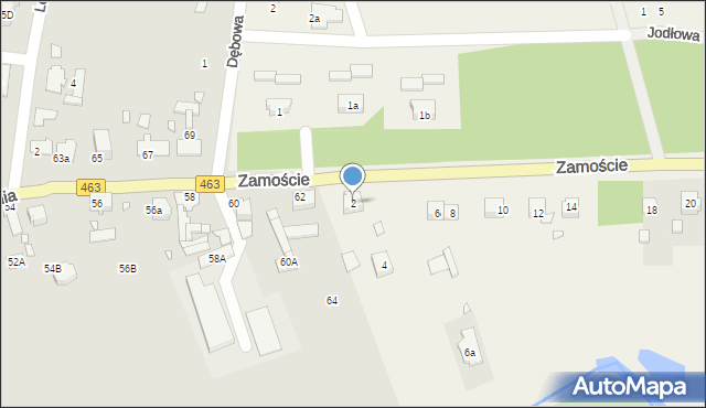 Krasiejów, Zamoście, 2, mapa Krasiejów