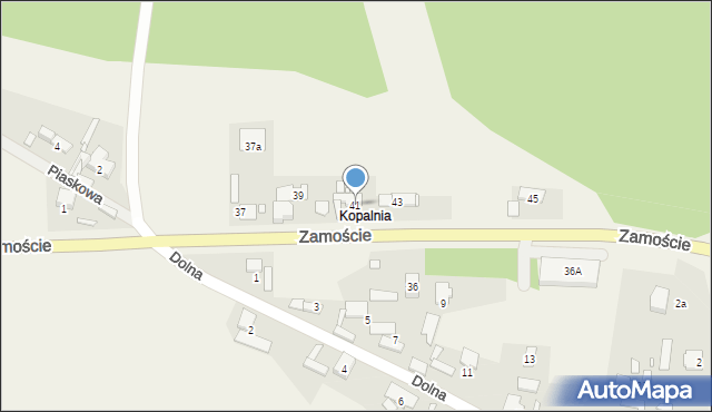 Krasiejów, Zamoście, 41, mapa Krasiejów