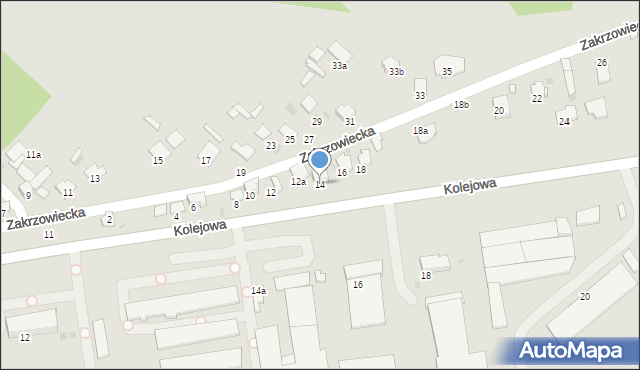 Kraśnik, Zakrzowiecka, 14, mapa Kraśnik