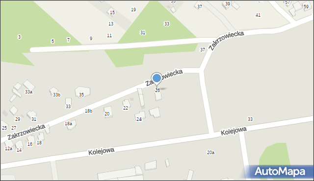 Kraśnik, Zakrzowiecka, 26, mapa Kraśnik