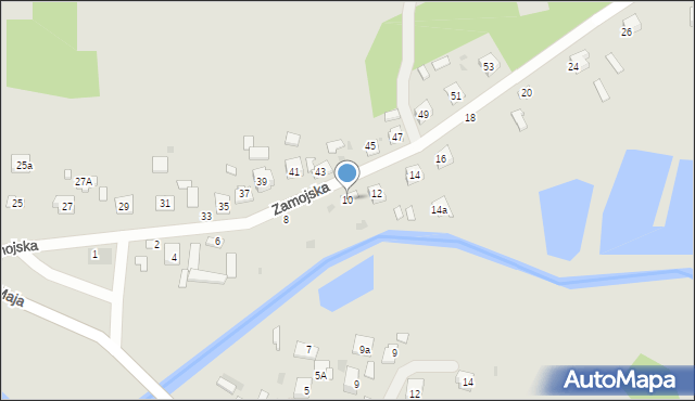 Krasnobród, Zamojska, 10, mapa Krasnobród