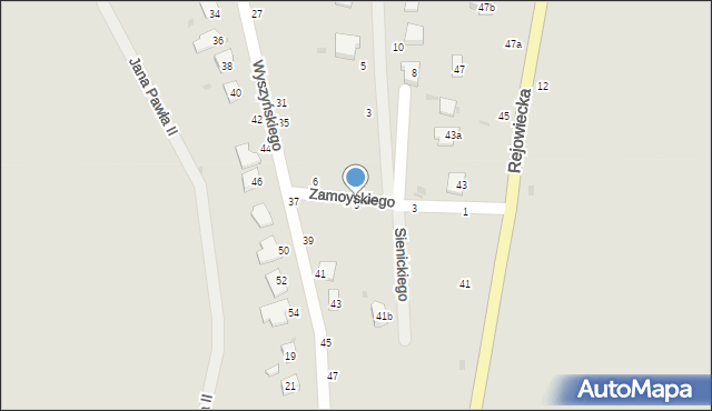 Krasnystaw, Zamoyskiego Jana, hetm., 5, mapa Krasnystaw