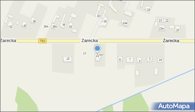 Kroczyce, Żarecka, 11, mapa Kroczyce