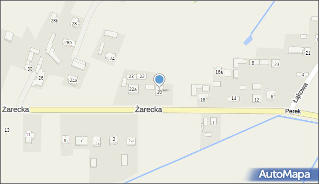 Kroczyce, Żarecka, 20, mapa Kroczyce