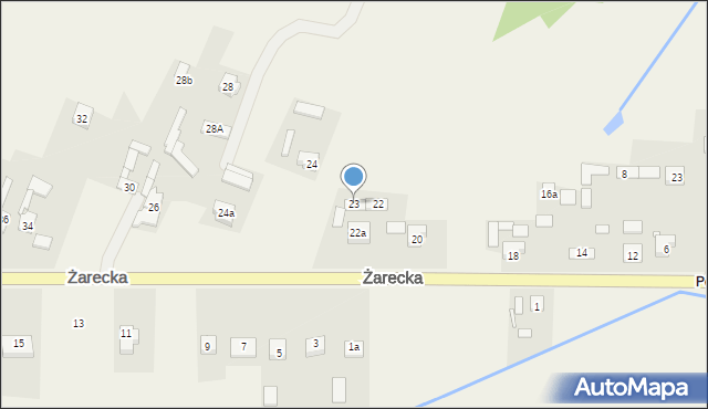 Kroczyce, Żarecka, 23, mapa Kroczyce