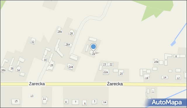 Kroczyce, Żarecka, 24, mapa Kroczyce