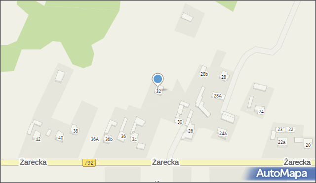 Kroczyce, Żarecka, 32, mapa Kroczyce