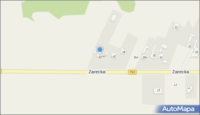 Kroczyce, Żarecka, 42, mapa Kroczyce