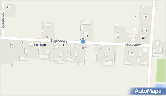 Krzywda, Zagrodowa, 5a, mapa Krzywda