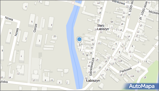 Łabiszyn, Zaułek, 3, mapa Łabiszyn