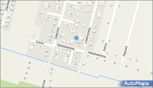 Lesznowola, Zajączka, 25A, mapa Lesznowola