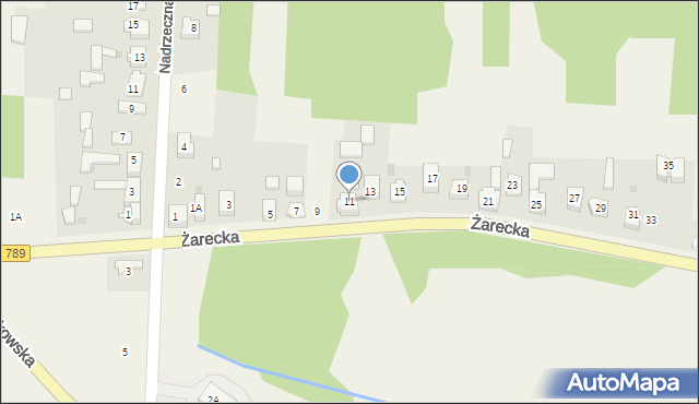 Lgota-Nadwarcie, Żarecka, 11, mapa Lgota-Nadwarcie