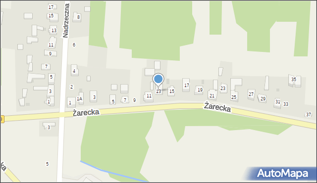 Lgota-Nadwarcie, Żarecka, 13, mapa Lgota-Nadwarcie