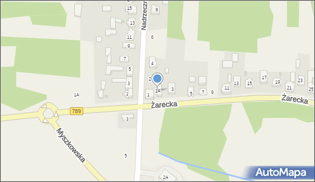 Lgota-Nadwarcie, Żarecka, 1A, mapa Lgota-Nadwarcie