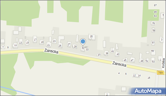Lgota-Nadwarcie, Żarecka, 31, mapa Lgota-Nadwarcie