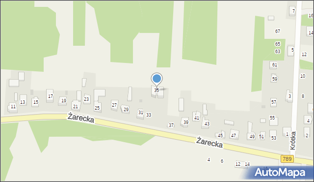 Lgota-Nadwarcie, Żarecka, 35, mapa Lgota-Nadwarcie