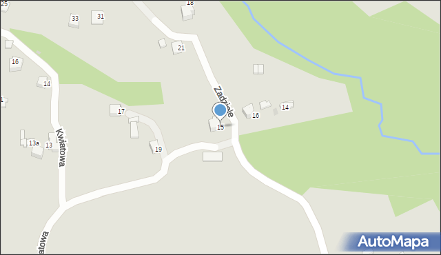 Limanowa, Zadziele, 15, mapa Limanowa