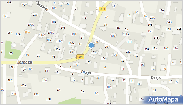 Lisia Góra, Zagumnie, 112A, mapa Lisia Góra