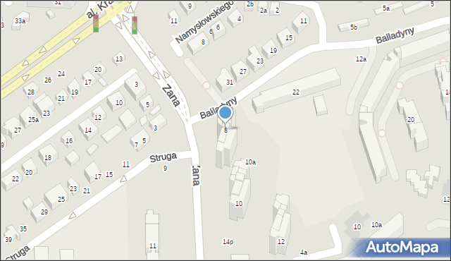 Lublin, Zana Tomasza, 8, mapa Lublina