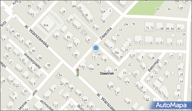 Lublin, Zajączka Józefa, gen., 5, mapa Lublina