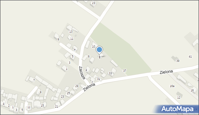Ludźmierz, Zacisze, 8, mapa Ludźmierz