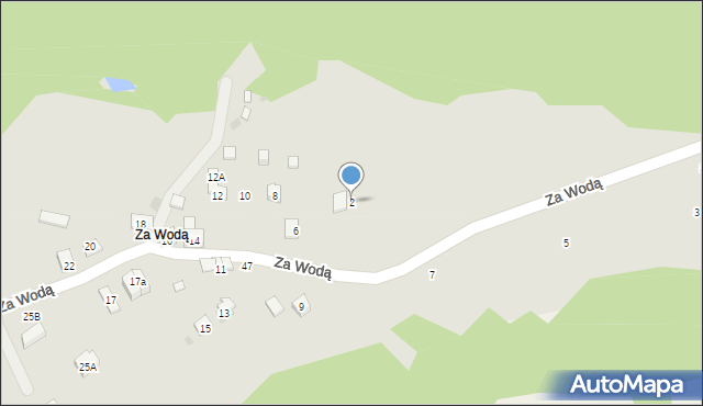 Maków Podhalański, Za Wodą, 2, mapa Maków Podhalański