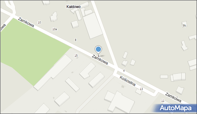 Malbork, Zamkowa, 6, mapa Malborka