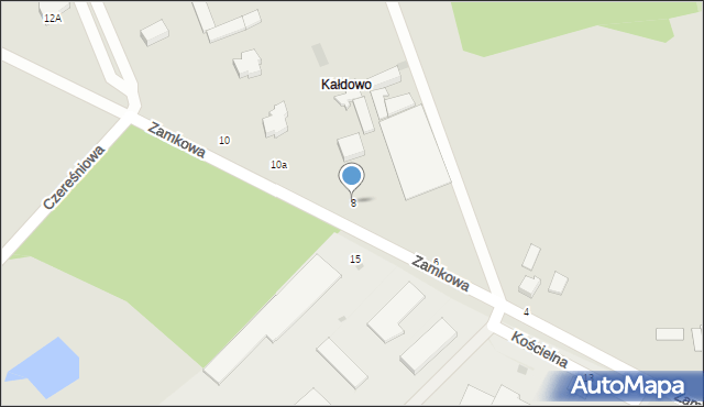 Malbork, Zamkowa, 8, mapa Malborka