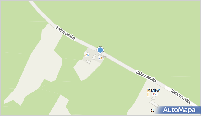 Mariew, Zaborowska, 23, mapa Mariew