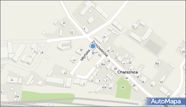 Miechów-Charsznica, Żarnowiecka, 30, mapa Miechów-Charsznica