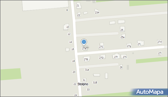 Międzyrzec Podlaski, Zadworna, 27a, mapa Międzyrzec Podlaski