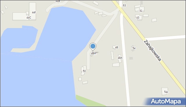 Międzyrzec Podlaski, Zahajkowska, 48m, mapa Międzyrzec Podlaski
