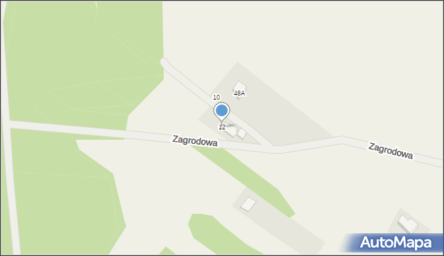 Międzyrzecze, Zagrodowa, 12, mapa Międzyrzecze