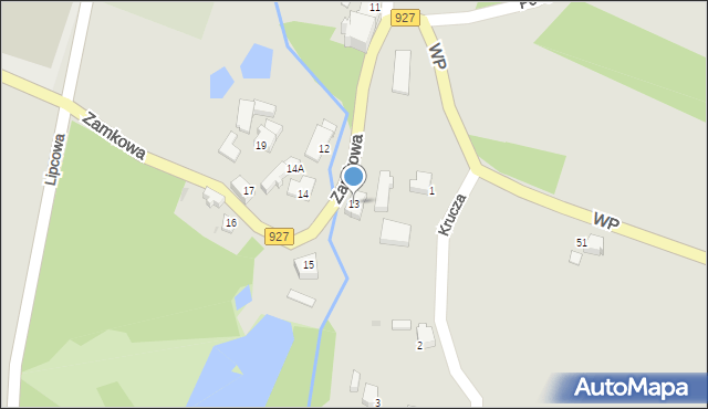 Mikołów, Zamkowa, 13, mapa Mikołów