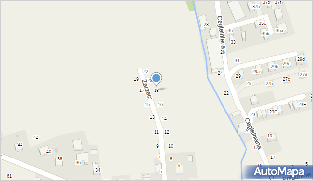 Modlnica, Zarzecze, 18, mapa Modlnica