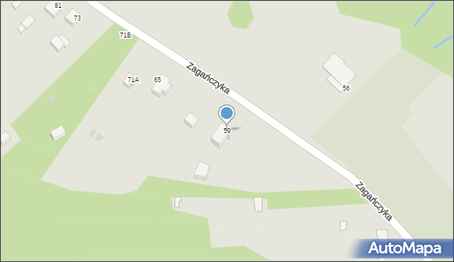 Mogielnica, Zagańczyka, ks., 59, mapa Mogielnica