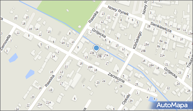 Mszczonów, Zarzeczna, 15, mapa Mszczonów