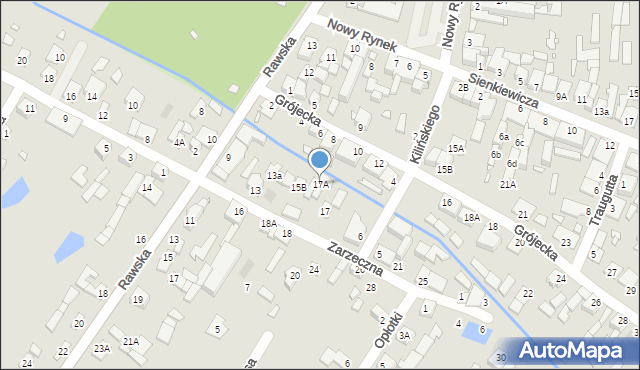 Mszczonów, Zarzeczna, 17A, mapa Mszczonów