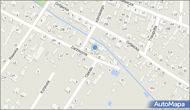 Mszczonów, Zarzeczna, 23B, mapa Mszczonów