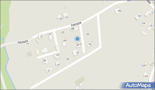 Mysłowice, Zacisze, 34, mapa Mysłowice