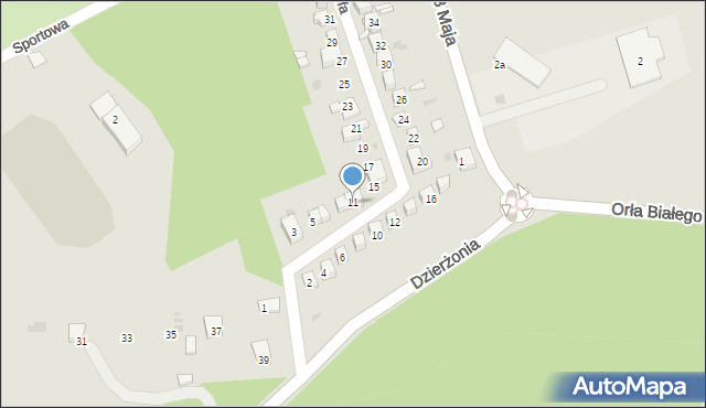 Mysłowice, Zamenhofa Ludwika, dr., 11, mapa Mysłowice